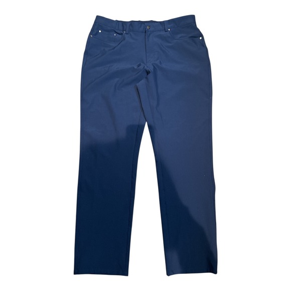 !! SOLD !! Greg Norman Men's Performance Stretch Navy Golf Pants 36x30 - Picture 1 of 6